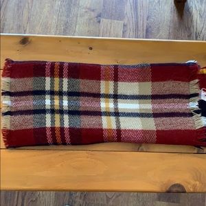 Plaid infinity scarf